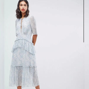 NWT Stevie May Iris tier midi floral dress